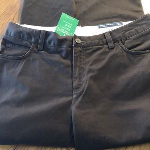 Lands end brown slacks